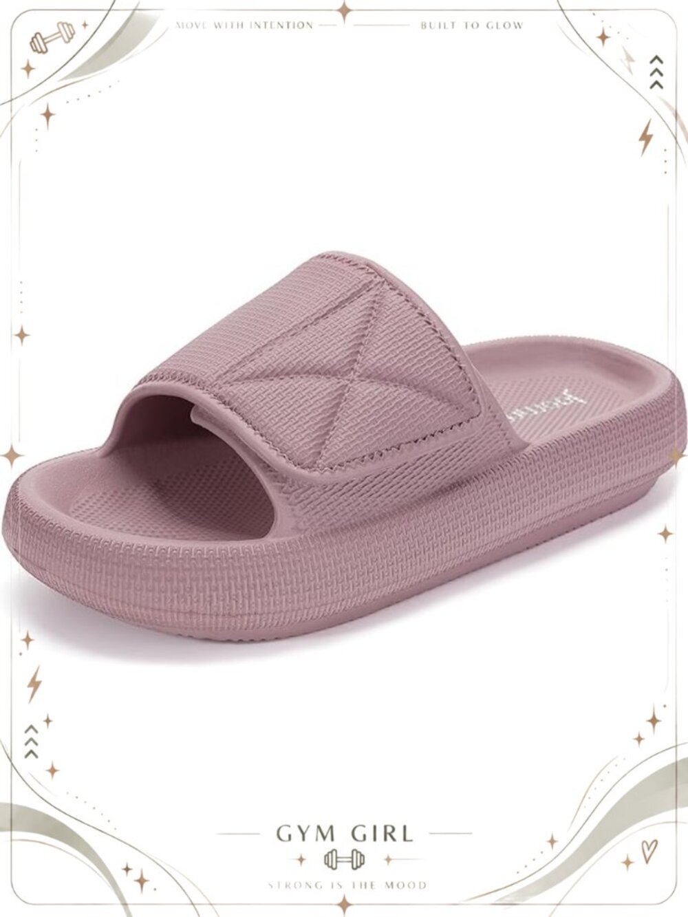 Adjustable EVA Slide Slippers Pillow Sandals Open Toe Slip On